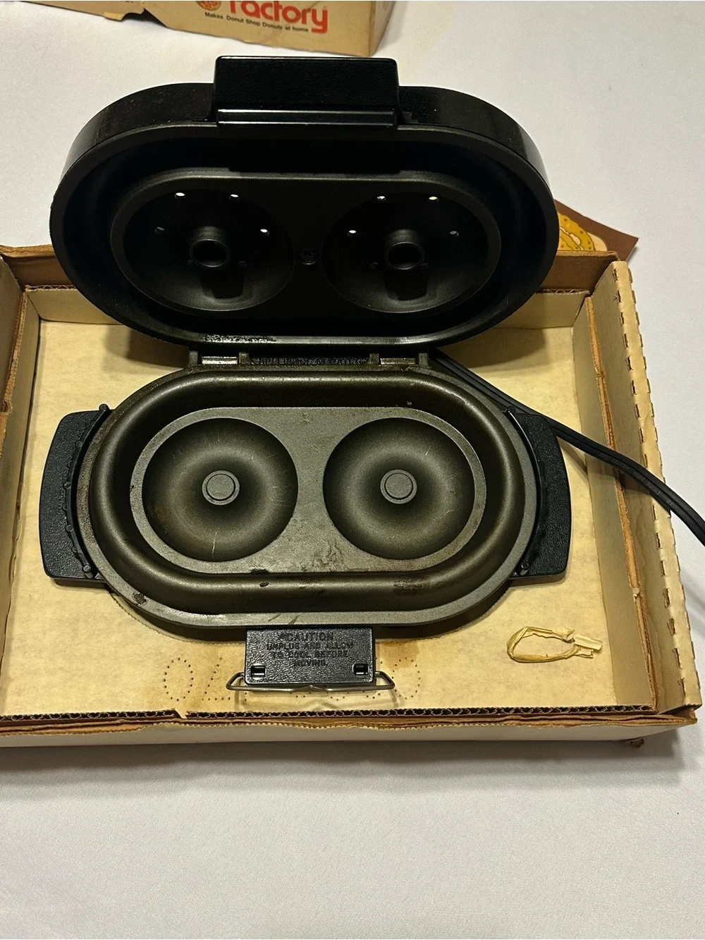 Vintage Donut Factory Donut Maker - Black